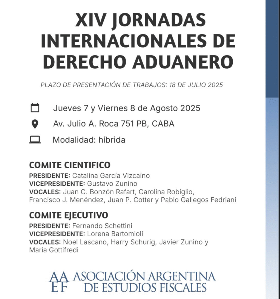 XIV Jornadas Internacionales de Derecho Aduanero